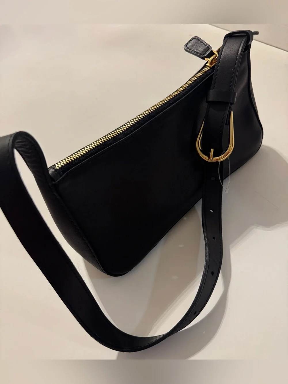 Madewell The Sculptural Buckle Leather Shoulder Bag NWOT